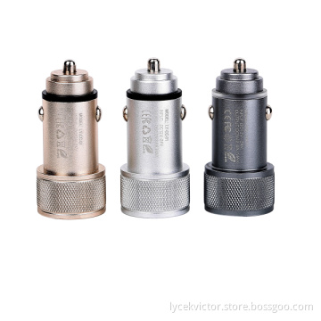 Metallic 3.4A Dual USB Universal Car Charger for iphone6
